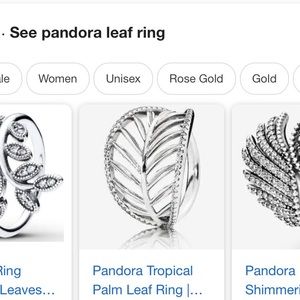 pandora tropical palm ring
